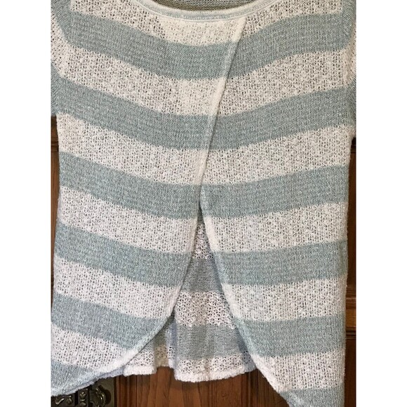 Aeropostale Wrap Back Womens M Open Metallic Knit Sweater Fairy Angelcore Lolita - Picture 4 of 7